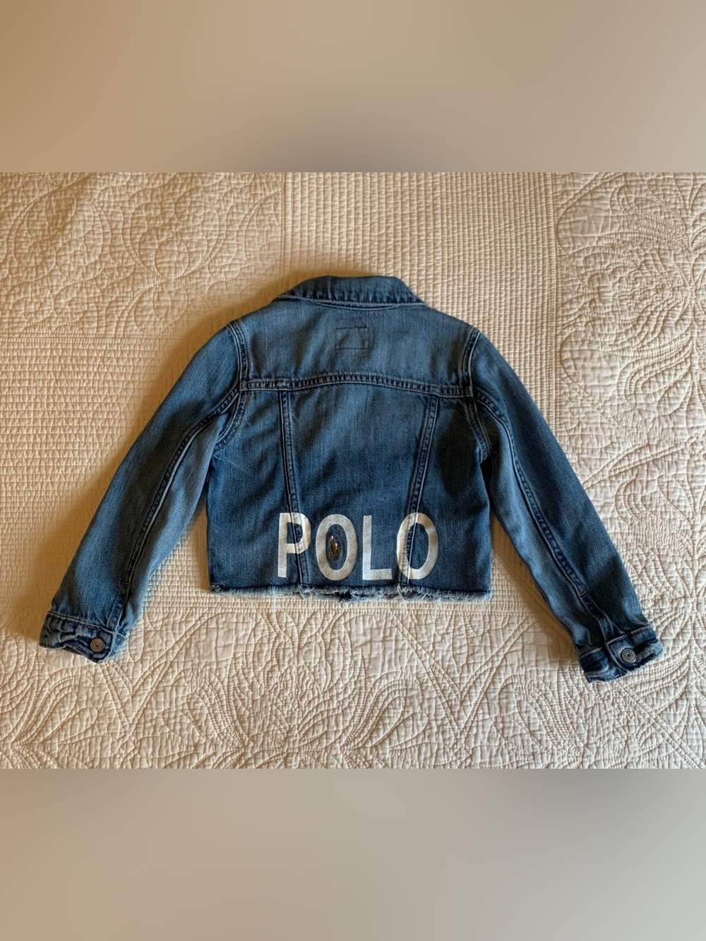 Polo Ralph Lauren Crop Spellout Trucker Jacket